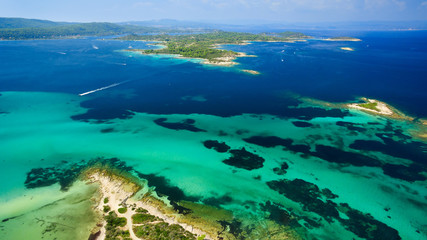 Sea islands under clear sky
