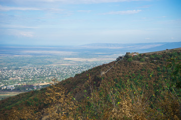 Autumnal landscape of Kakheti region