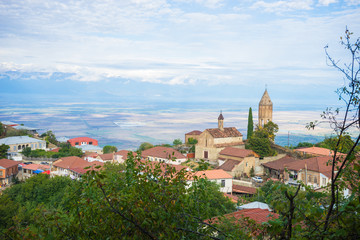 Autumnal landscape of Kakheti region