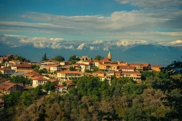 Obraz premium Autumnal landscape of Kakheti region