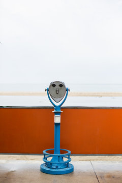 Binoculars on the beach