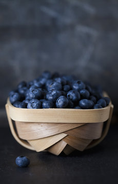 Blueberries in basket