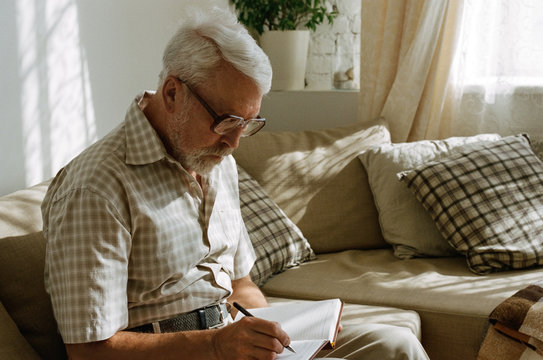 Senior man at home