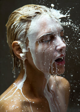 milk splash beauty