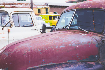Old vintage cars