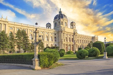 Zelfklevend Fotobehang Prachtig uitzicht op het Museum voor Kunstgeschiedenis in Wenen, Oostenrijk © marinadatsenko