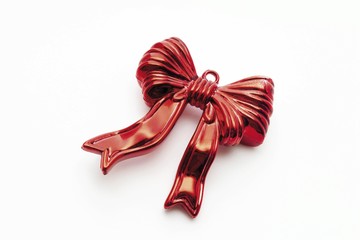 Red bow, Christmas tree decoration