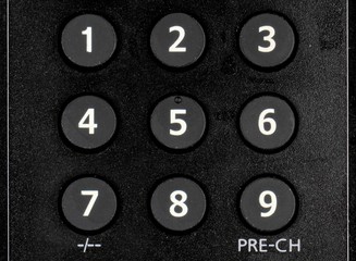 Remote control for tv close up.