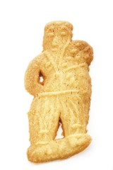 Speculaas biscuit, Dutch cookie in the shape of a man