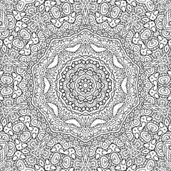 Black and white outline concentric pattern