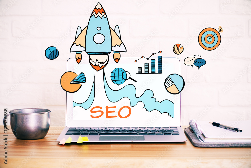 Poster startup and web concept