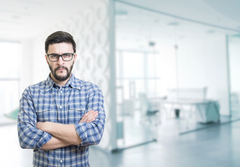 Fototapeta premium Portrait of serious man