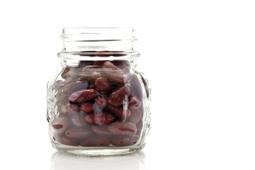 Kidney beans in a jar