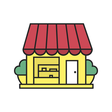 Small shop color icon