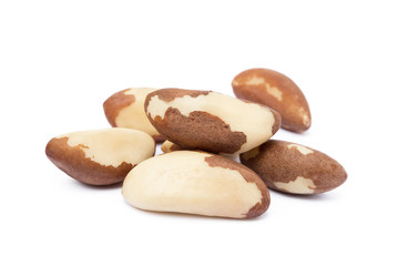 Para nuts isolated on a white background