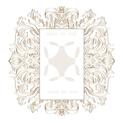 Round pattern, Circular ornament design , Vector