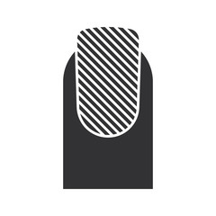 Matte nail polish glyph icon
