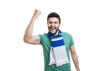 Bearded football fan