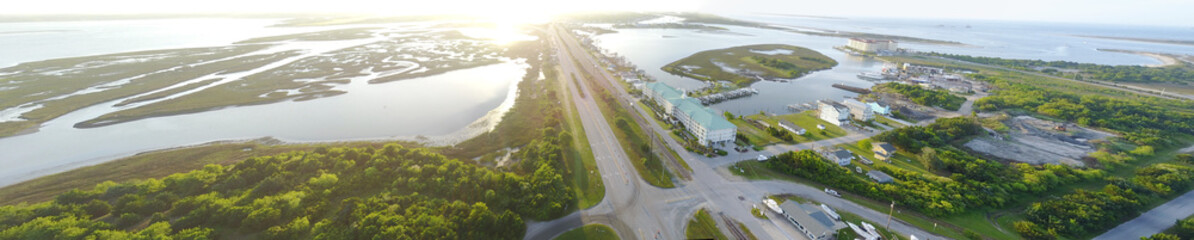 Radio Island Sunrise Pano