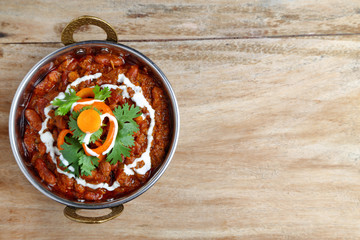 Rajma curry or rajma masala. Indian food curry.