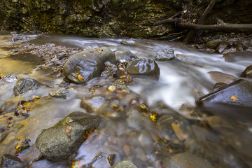 Creek in Vrajzi prolaz, trip place near Skrad, Gorski kotar - Croatia