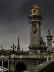 Fototapeta na wymiar Paris tour eiffel pont alexandre III