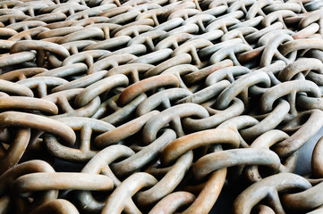 Ships anchor chain