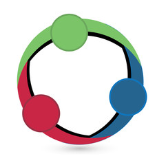 Logo teamwork unity people 