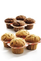Muffins and chocolate muffins