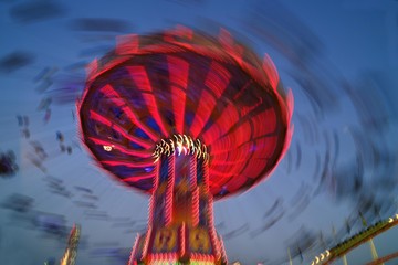 Swing carousel, Oktoberfest, Munich, Bavaria, Germany, Europe