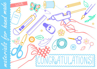 materials for hand made