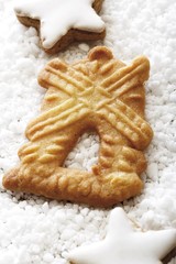 Speculaas biscuit, Dutch windmill cookie with coarse sugar