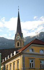Fototapeta na wymiar Church of St. Nicholas in Innsbruck. Tyrol. Austria 
