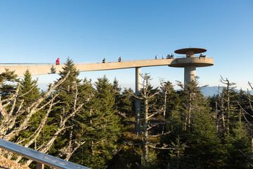 Clingman's Dome: the highest point in Great Smoky Mountains National Park