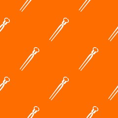 Vintage blacksmith pincers pattern seamless