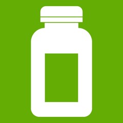 Medicine jar icon green