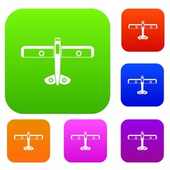 Military fighter plane set collection