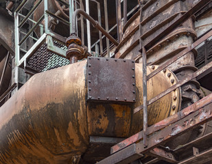 rusty industrial scenery