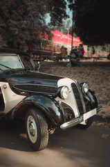 Luxury old vintage retro car