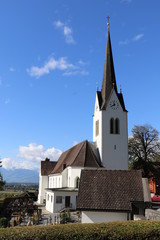 Fototapeta na wymiar Klaus Vorarlberg Kirche