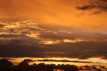 beautiful colorful sky and cloud in twilight time background