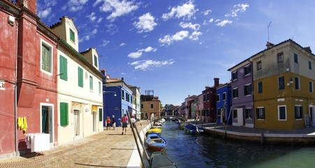 Fototapeta na wymiar Colurful Burano Island, Venice, Veneto, Italy, Europe