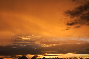 beautiful colorful sky and cloud in twilight time background