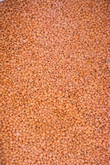 Only an expanse of lentils in pattern