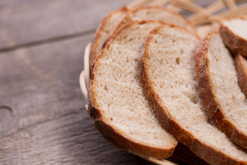 fresh sliced bread, homemade food