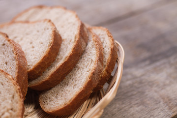 fresh sliced bread, homemade food