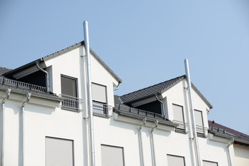 Schornstein an einem Haus