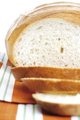 Sliced white bread