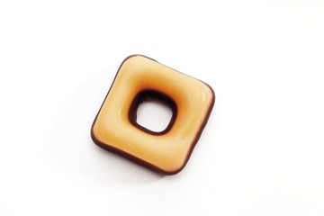Sugar-coated fondant ring to hang on a Christmas tree