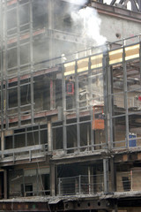 Demolition work at the Palace of the Republic (Palast der Republik) in Berlin, Germany, Europe